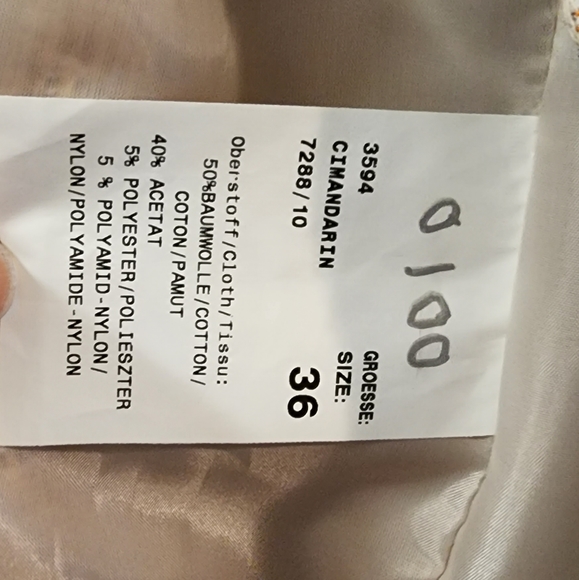 Cinque women's lined neutral suit jacket - Picture 7 of 7